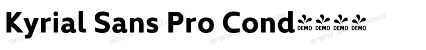 Kyrial Sans Pro Cond字体转换